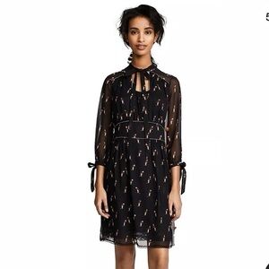 BNWT Coach 1941 Neck Tie Penguin Print Dress